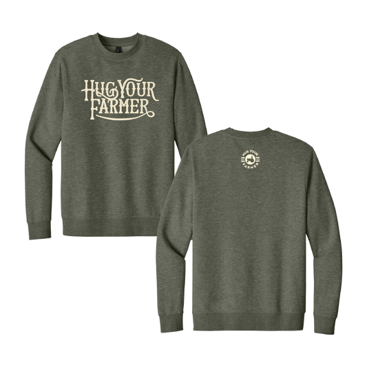 Crewneck - Heathered Olive